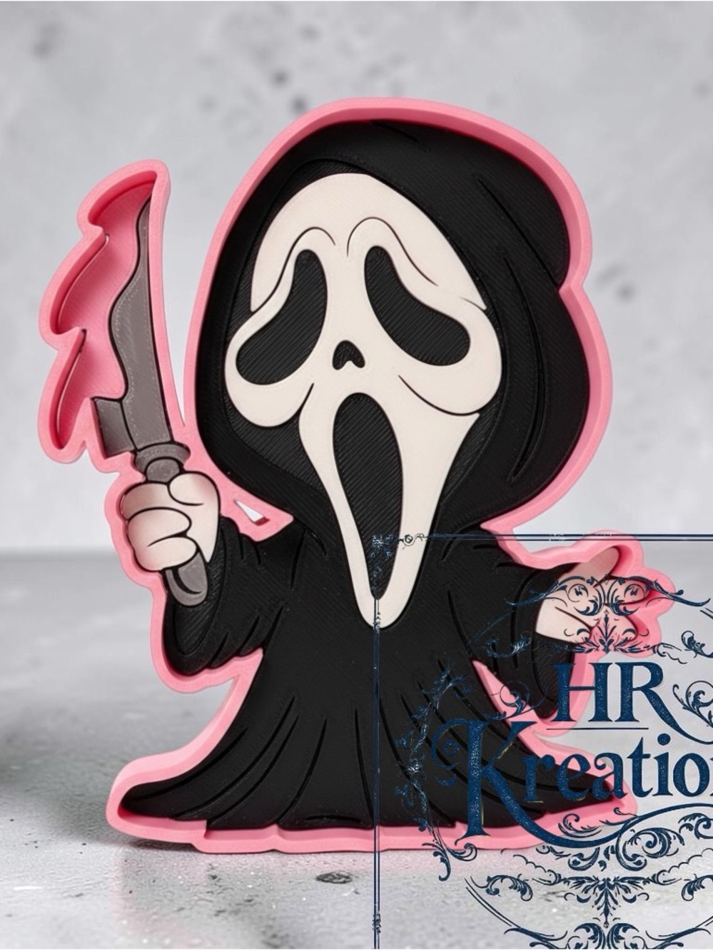 Ghost face small trinket tray 3d printed handmade